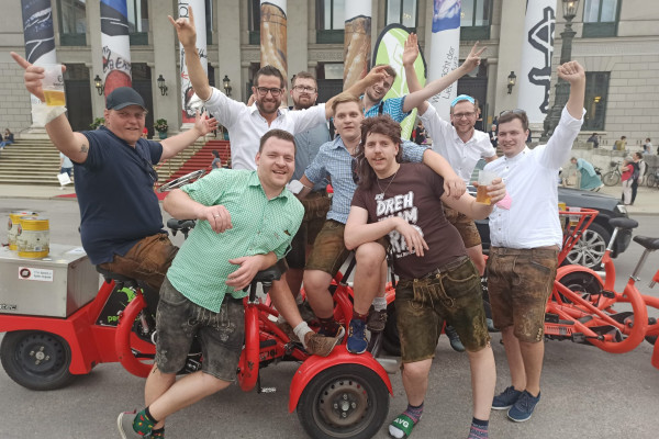 ConferenceBike Biertour München BierTour auf dem ConferenceBike