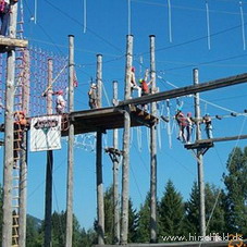 Hochseilgarten Teamgeist und Business am Berg