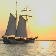 Abendstimmung Segelschoner Weisse Düne