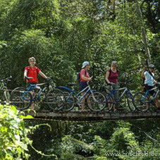 ........hoch über dem Ayung River Java Bike Adventure Tour