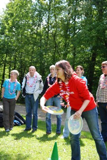 Frisbee Beach-Olympiade in NRW
