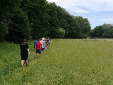 Wanderung zum Einstieg Kanufahren auf dem Neckar mit Einkehr