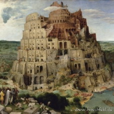Bruegel - Turmbau zu Babel Abends im Museum