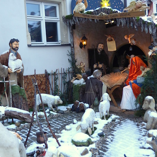 Weihnachten, Krippenfiguren, Bamberg, Winter