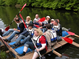 Floß Floßbau in NRW