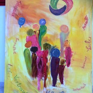 Teamwerk Malen Sie als Team ein Kunstwerk!