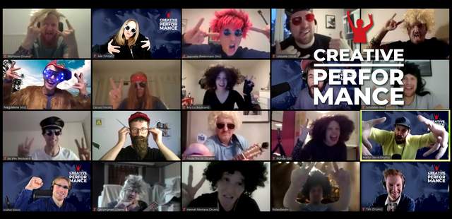 Home-Office Event mit Musikvideo