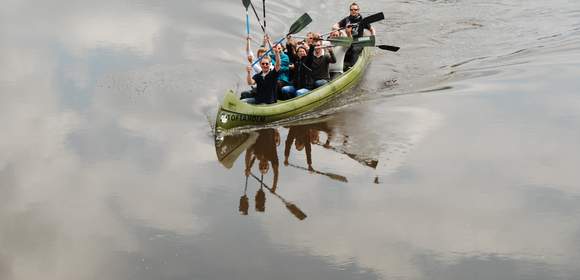 Kanutour Betriebsausflug Aktiv Outdoor-Event Lüneburger-Heide Celle