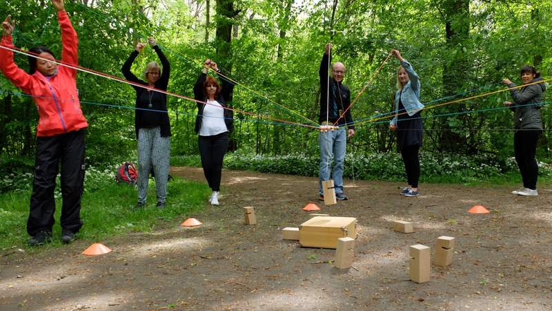 Tower of Power als Spiel im Wald