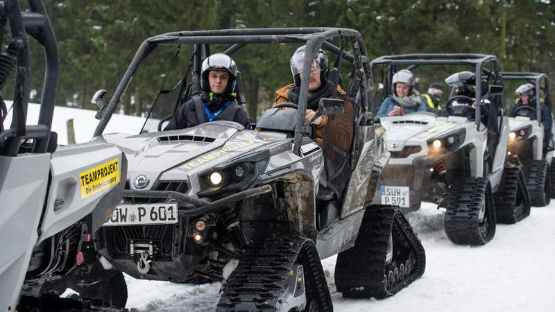 Winter Quad Parcours | Schneemobil-Parcours