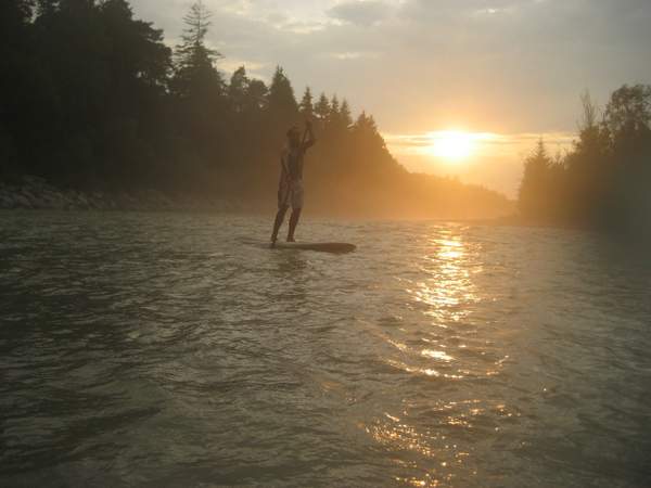 Stand Up Paddling auf Kocher und Jagst