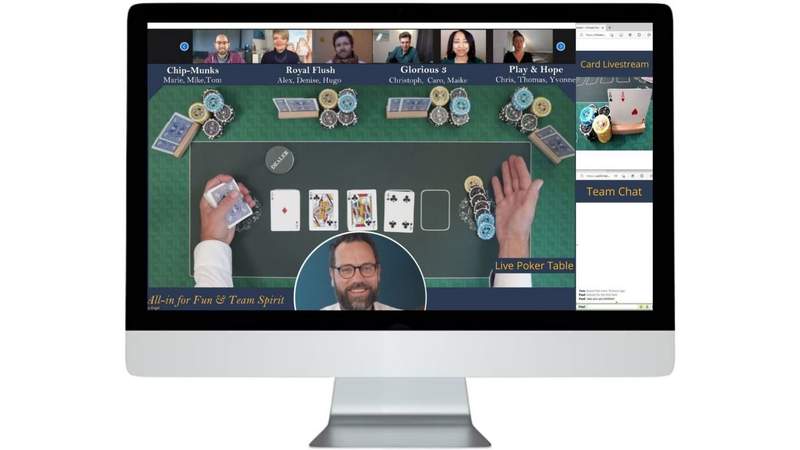 DAS virtuelle Teamevent mit Poker & Mehrwert!