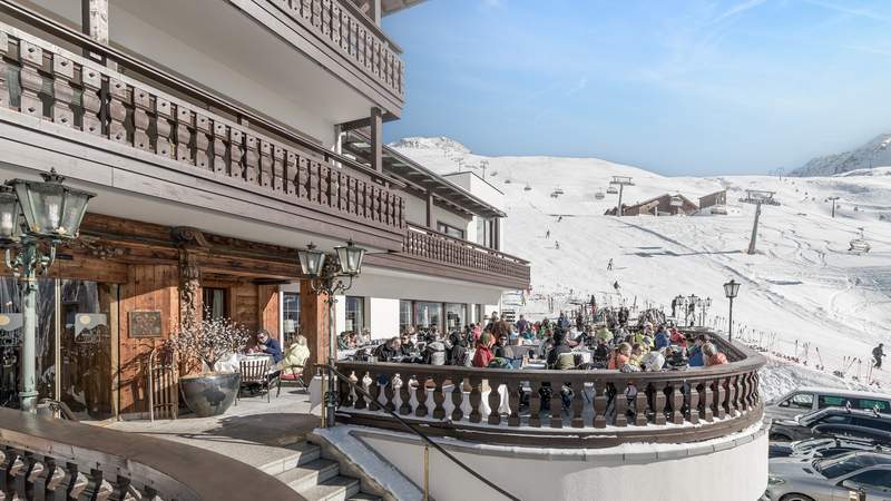 Top Hotel Hochgurgl Restaurant/Terrasse Ski Camp