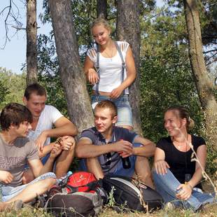 Geocaching Gruppe Wald Pause Geocaching Gruppe Wald Pause