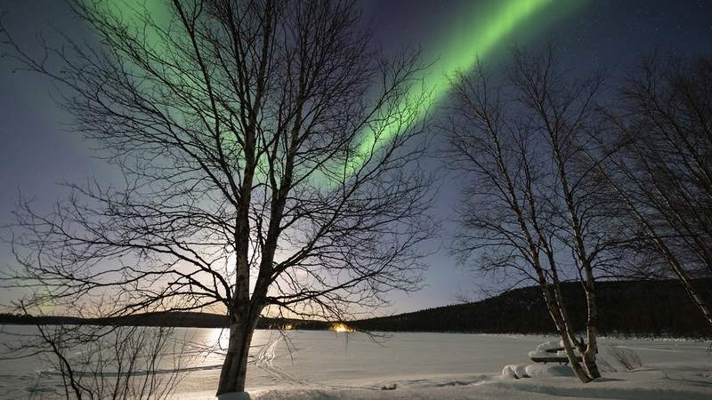 Winterzauber in Finnisch Lappland