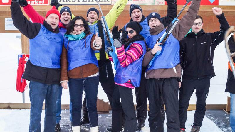 Biathlon Action im Sauerland