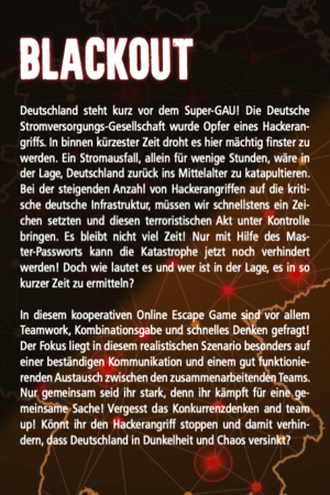 Blackout - Online Escape Game für Ihr Team! Online Escape Game als Teambuilding Event