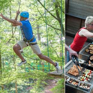 Im Hamburger-Sachsenwald: Klettern & Grillen