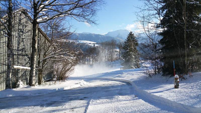 Allgäuer Winter-Teamchallenge am Event-Stadel