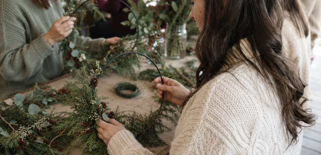 Weihnachtskranz am Ring
