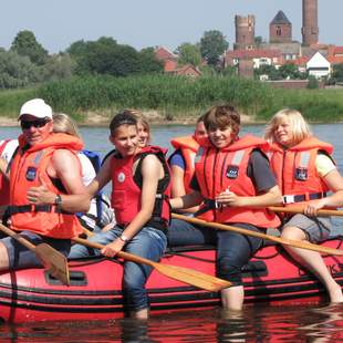 Schlauchboot-Touren auf der Stromelbe