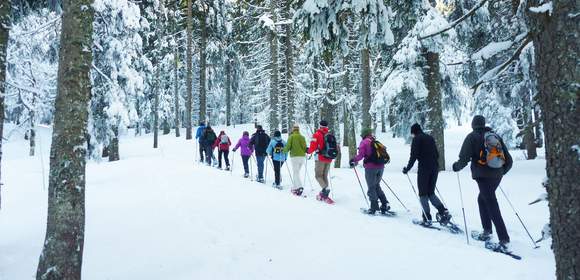 Schneeschuhwandern am Feldberg im Schwarzwald