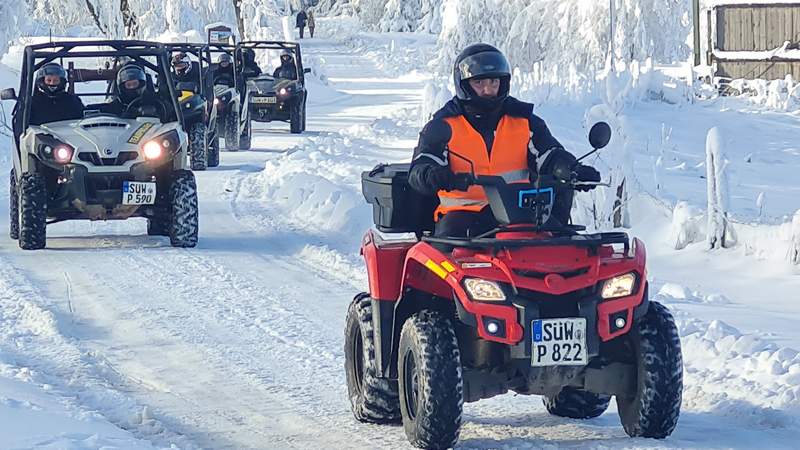 Winter Quad Teambuilding-Safari Fuchsjagd