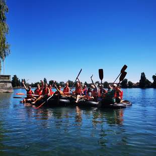 Floßbau am Bodensee
