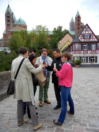 mit GPS unterwegs