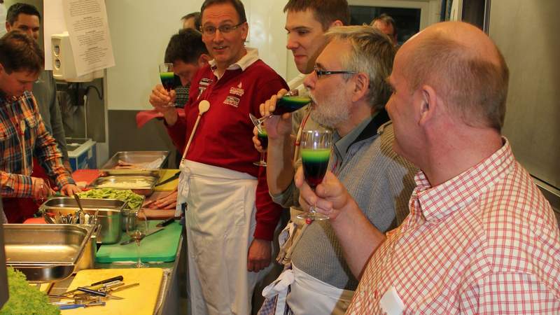 Ausflug plus Genuss... Kochen mit Kollegen