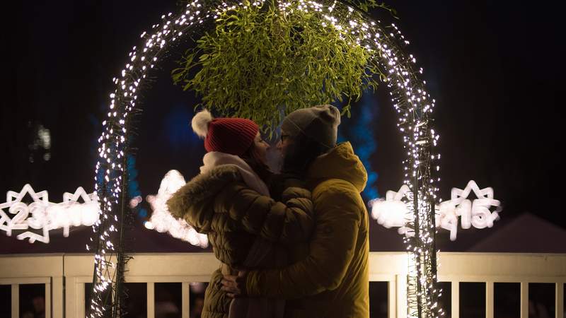 Weihnachstfeier im Christmas Garden