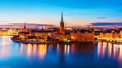 Incentive Reise Gruppenreise Schweden Abend-Landschaft von Stockholm