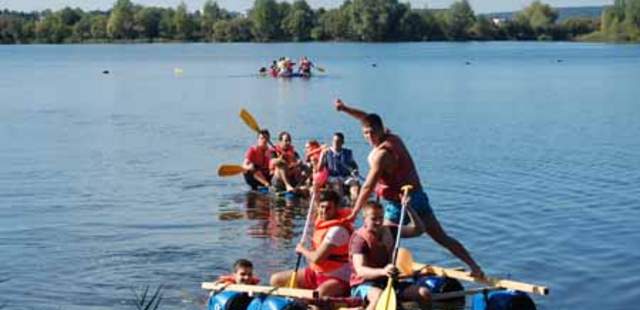 Team-Abenteuer Floßbau in Fulda