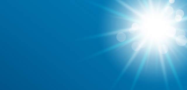 Blauer Himmel Blauer Himmel beim Sommerfest