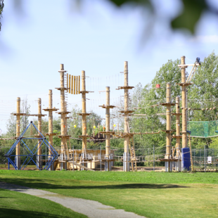 klettern im Panorama Hochseilgarten