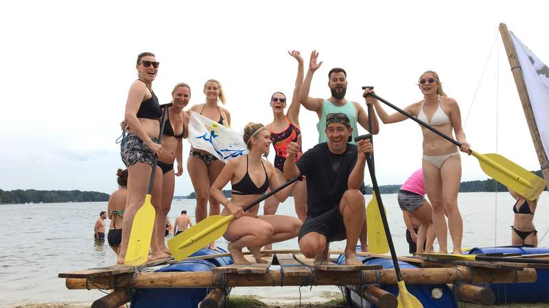 Teambuilding Floßbau