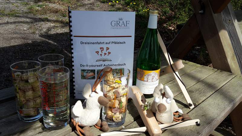 Draisinenfahrt auf Pfälzisch