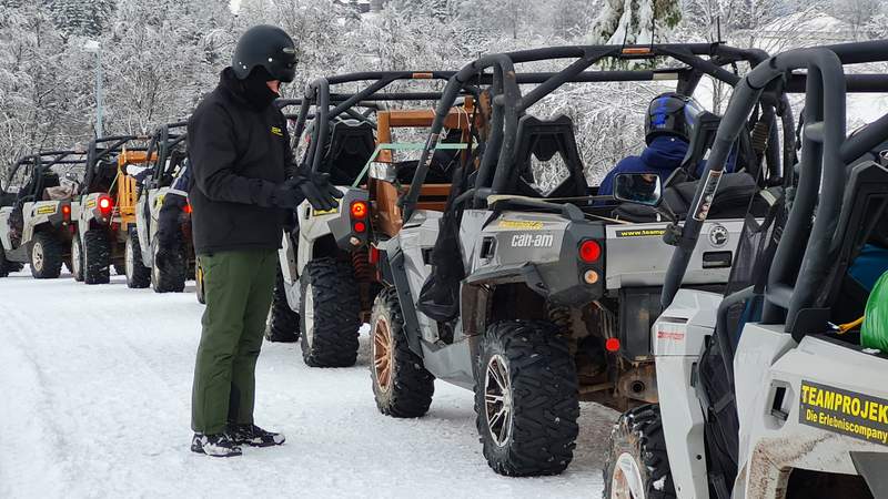 Winter Quad Teambuilding-Safari Fuchsjagd