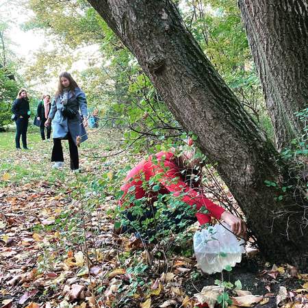 Geocaching+ im Treptower Park Berlin