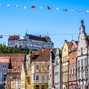 Bunte Altstadt von Landshut