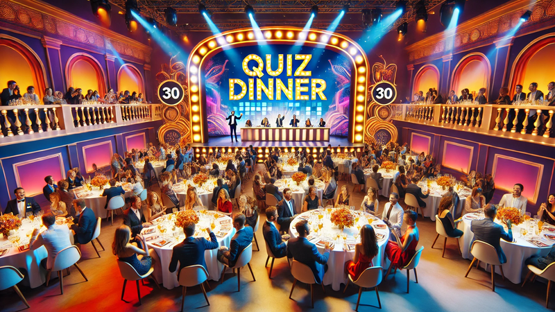 QUIZDINNER, QUIZZEN, DINGSDA, BUZZERN, BATTLE