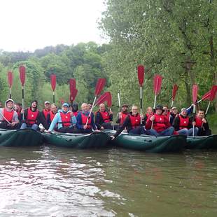 Kanufahren auf dem Neckar mit Einkehr