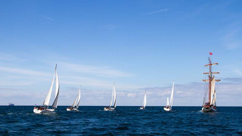 Teamevent Segelregatta auf der Ostsee