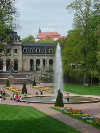 Fulda Schlossgarten Orangerie u. Frauenberg