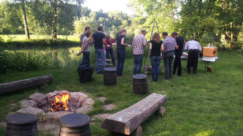 Kanufahrt auf dem Neckar & BBQ & Lagerfeuer