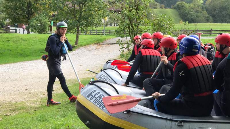 Rafting, Canyoning, Saalach, Bayern, Outdooraktivitäten, Team, JGA