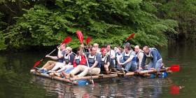 Floßbau - Teambuilding