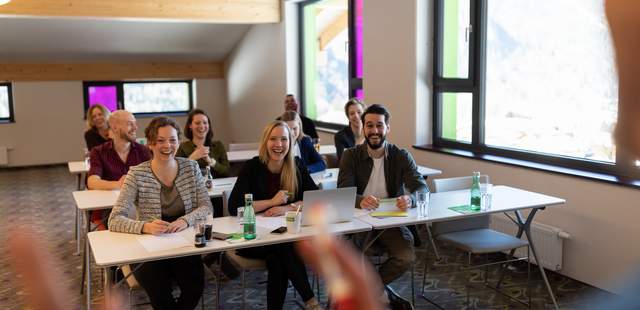 Spaß bei der Tagung in den Bergen Green Meeting in Bad Kleinkirchheim