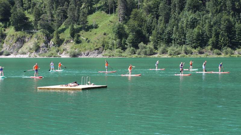 XXL SUP Challenge für Firmen im Raum München