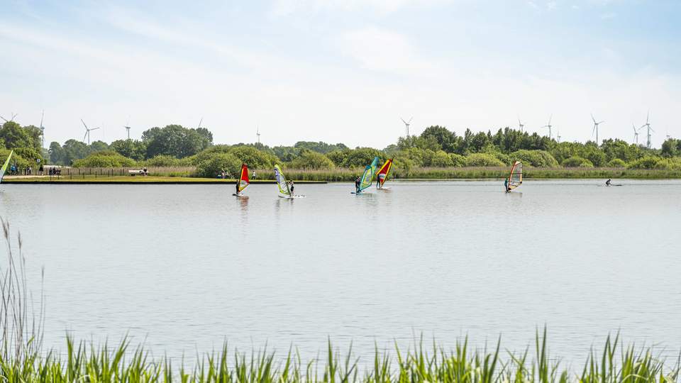 Windsurfen am Großen Meer